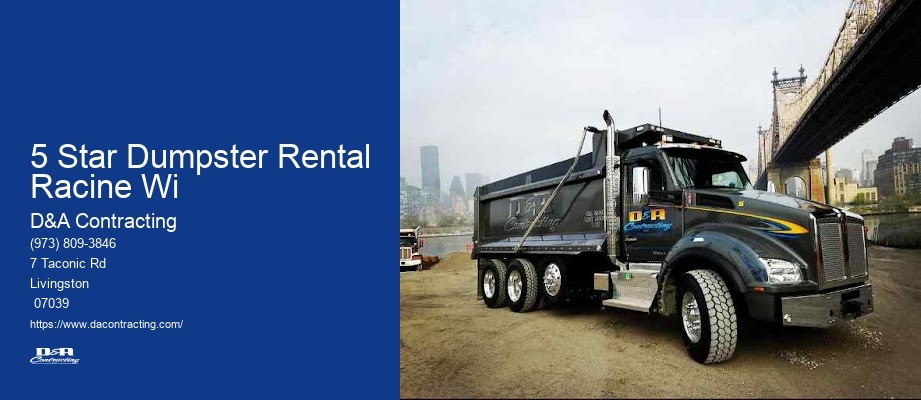 5 Star Dumpster Rental Racine Wi