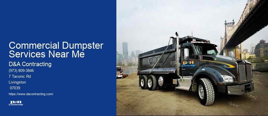 Commercial Dumpster Services Near Me